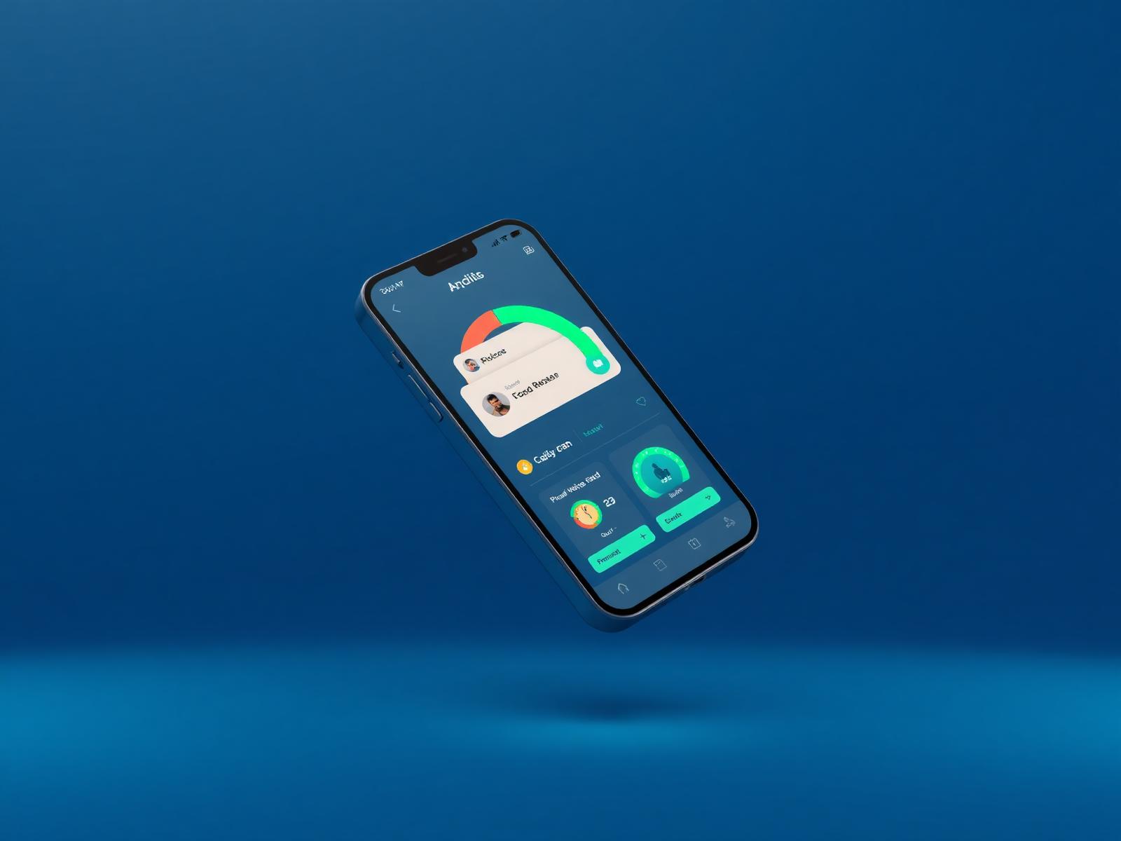 GoutFit AI app dashboard on a phone